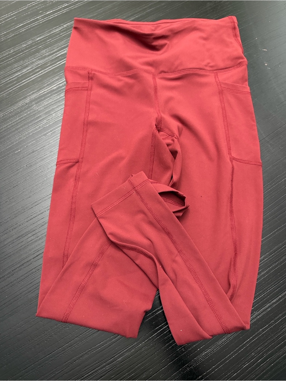 Yogalicious Kids High-Waist Wine Red Leggings